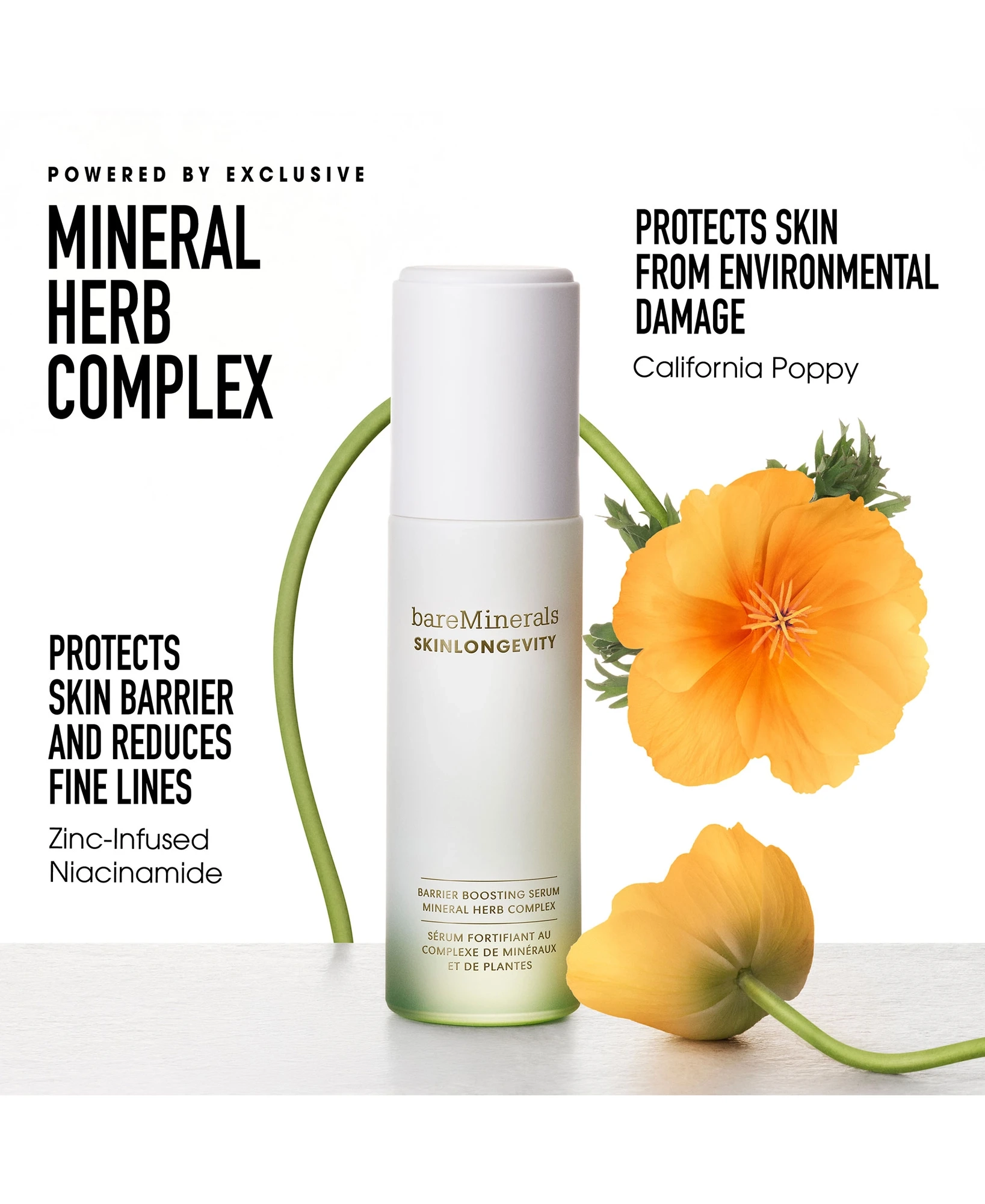 Alternative Image Bare Minerals Skinlongevity Barrier Boosting Serum Mineral Herb Complex