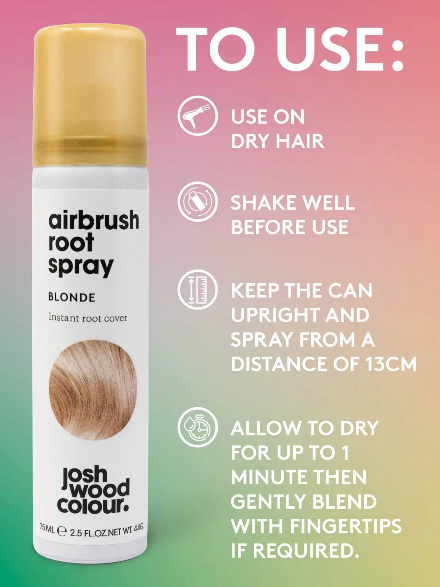 Alternative Image Josh Wood Colour Blonde Airbrush Root Spray