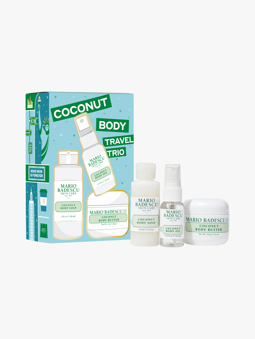 Mario Badescu Coconut Body Travel Trio
