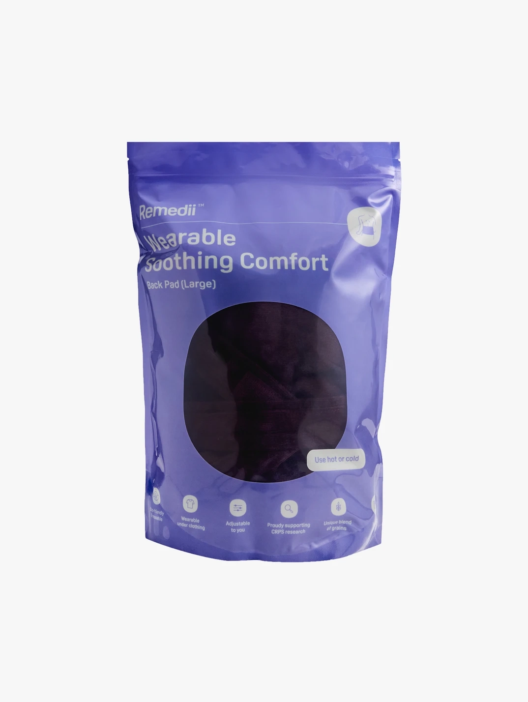 Hero Remedii Large Wearable Back Pad Plum
