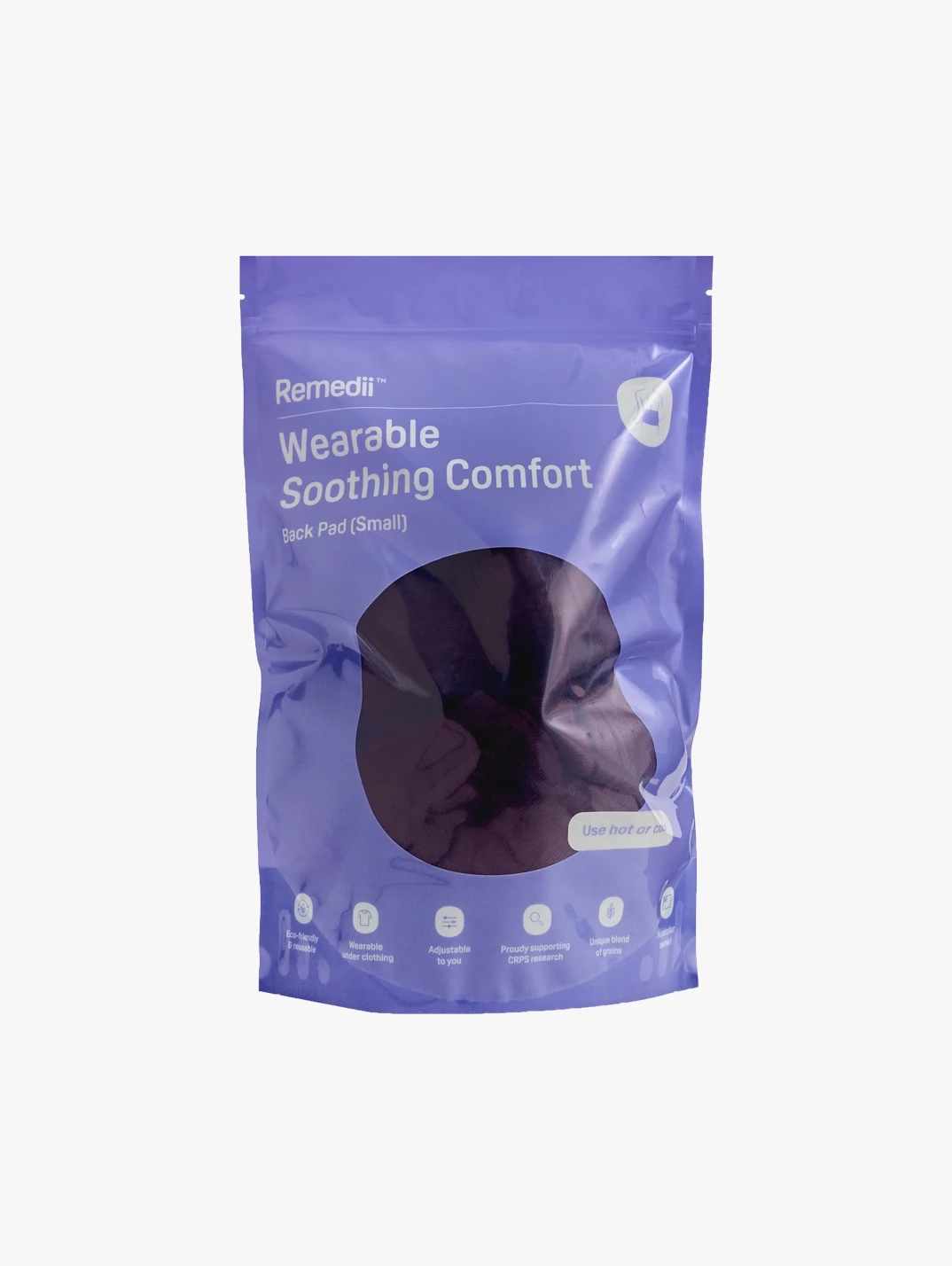 Hero Remedii Small Wearable Back Pad Plum
