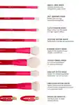 Alternative Image MECCAMAX Brush Hour8 Piece Brush& Creaseless Clip Set