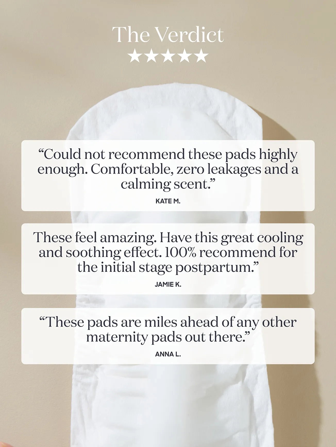 Alternative Image Bare Mum Herbal Infused Post Partum Pads