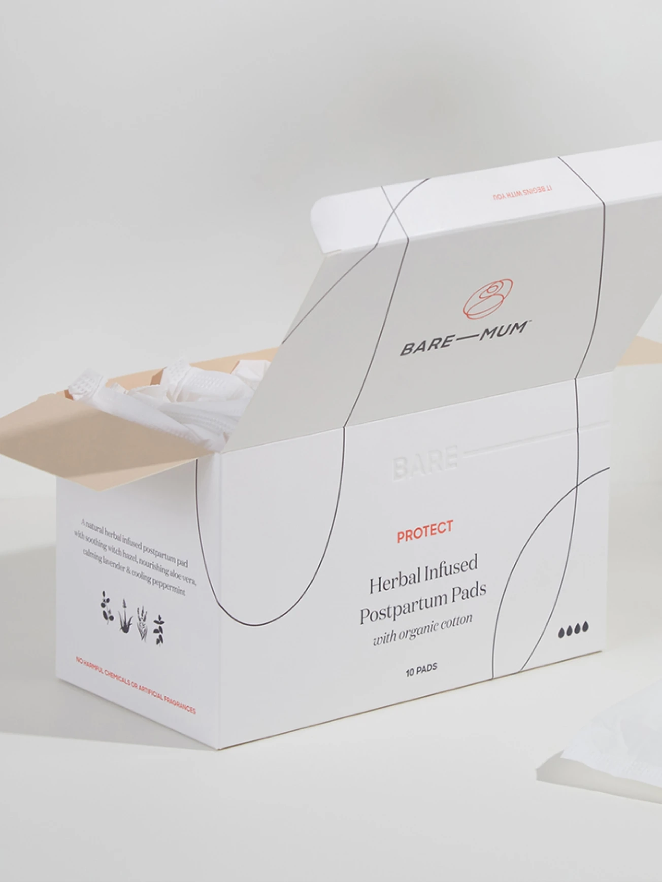 Alternative Image Bare Mum Herbal Infused Post Partum Pads