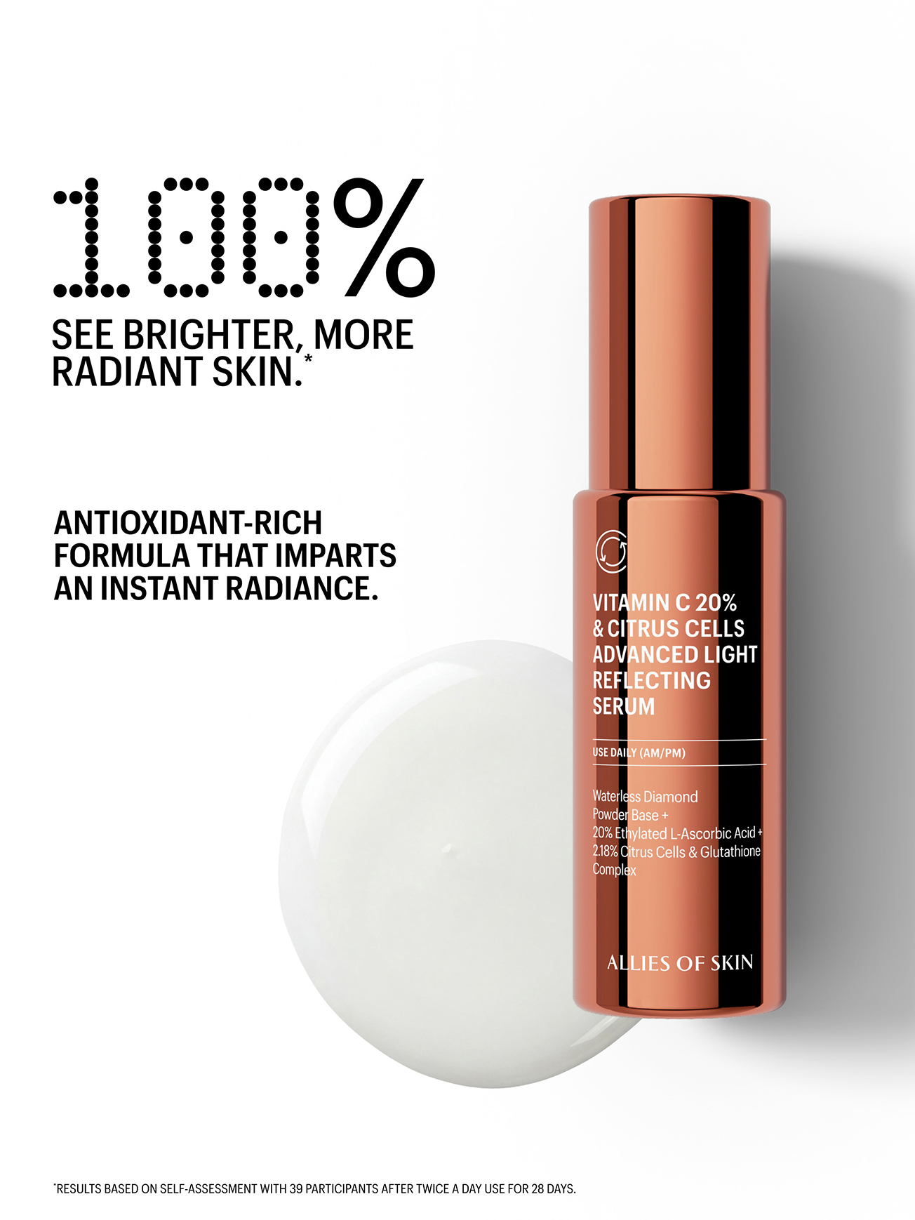 aqua diamond glutathione review Allies of Skin Vitamin C 20% & Citrus Cells Advanced Firm & Glow Serum Toniiq Toniiq Ultra High