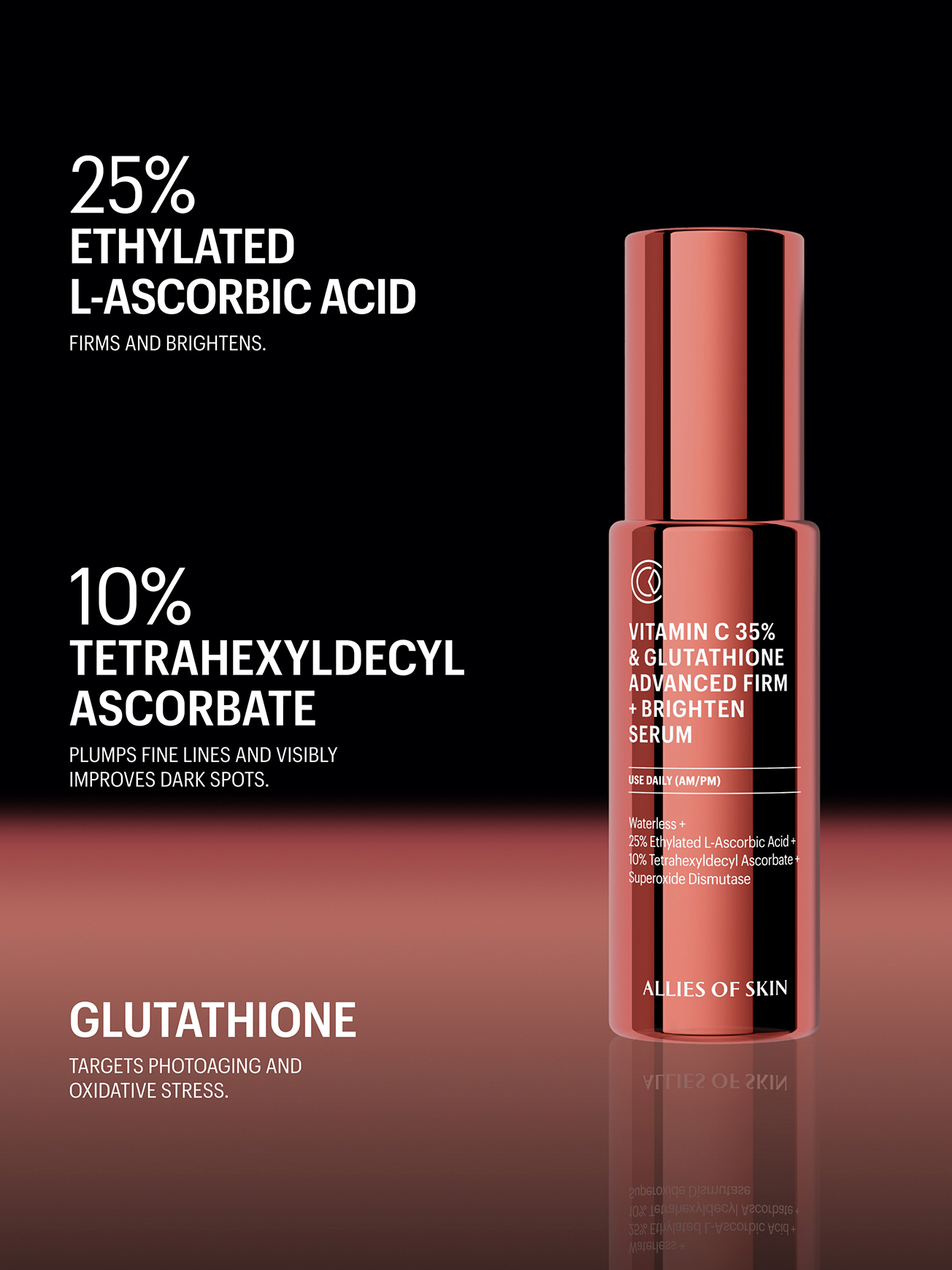 Allies of Skin Vitamin C 35% & Glutathione Advanced Firm & Brighten Serum