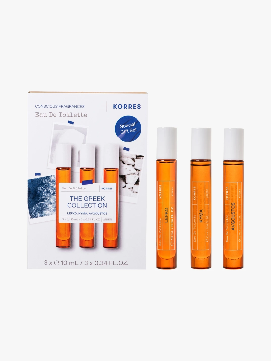 Hero KORRES Set Vials Trio Greek Seller Scents
