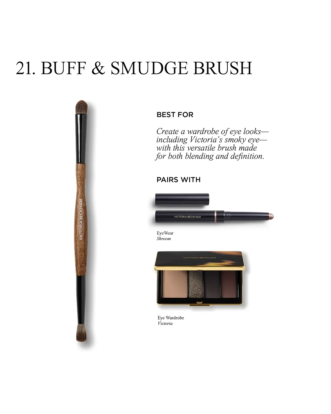 Alternative Image Victoria Beckham Beauty 21. Buff& Smudge Brush