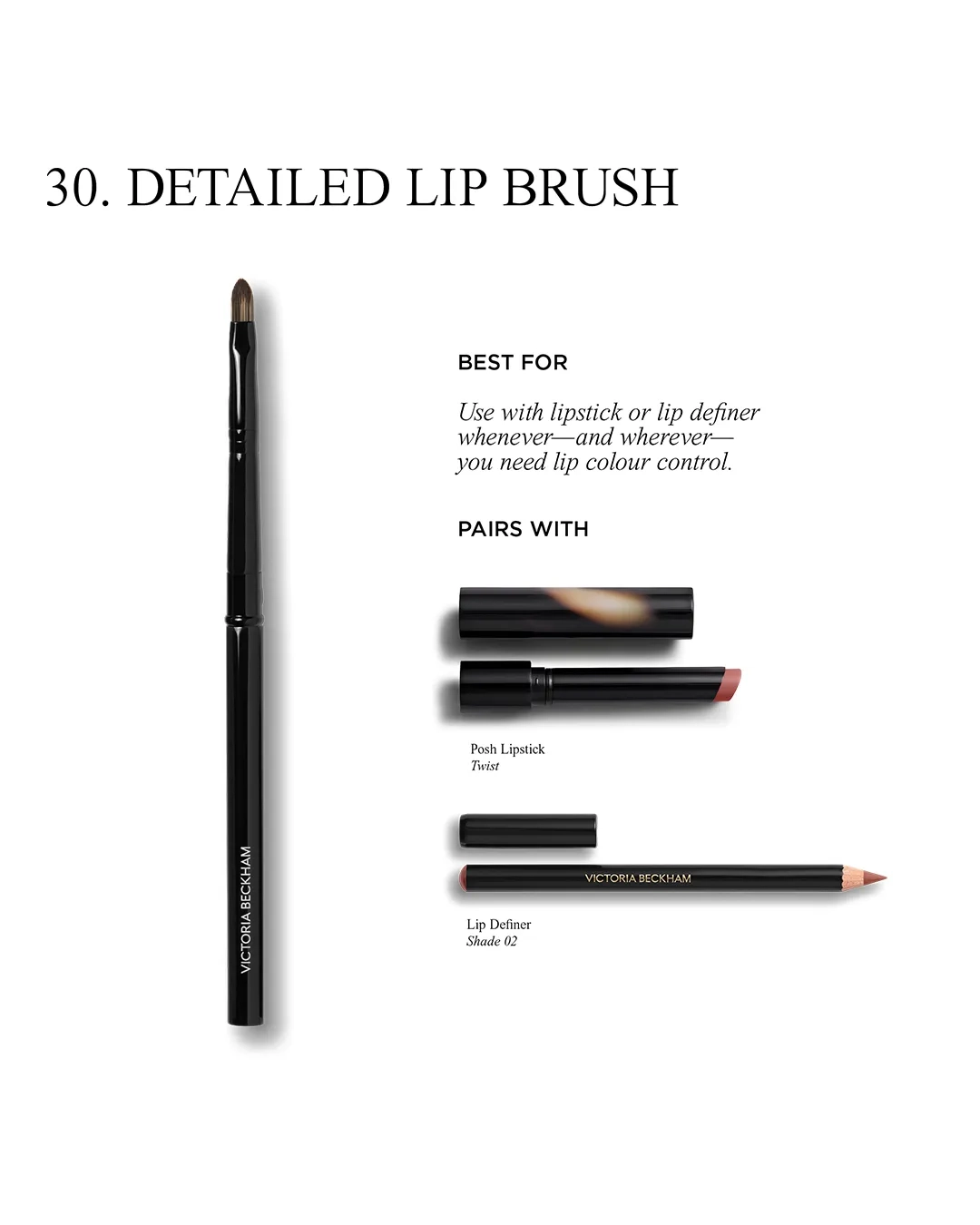Alternative Image Victoria Beckham Beauty 30. Detailed Lip Brush