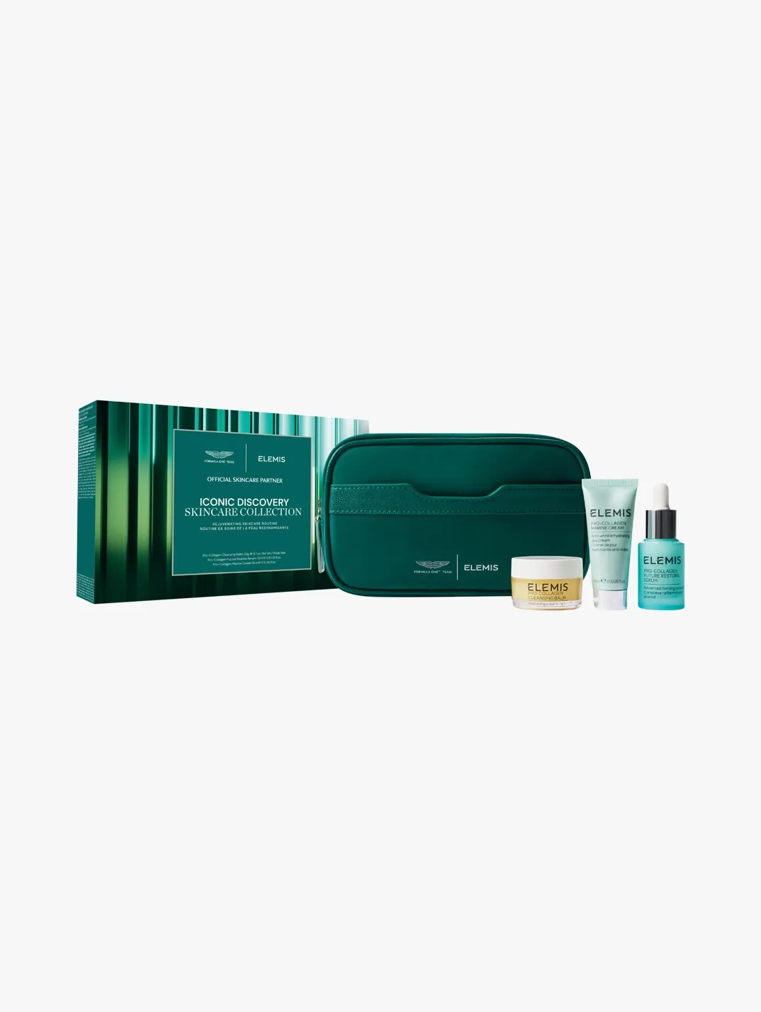 Hero ELEMISELEMI Sx Aston Martin Aramco Formula One Team Iconic Discovery Skincare Collection