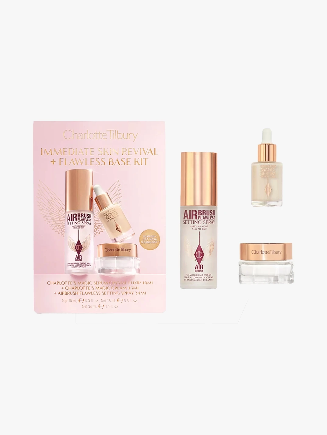 Hero Charlotte Tilbury Immediate Skin Revival+ Flawless Base Kit