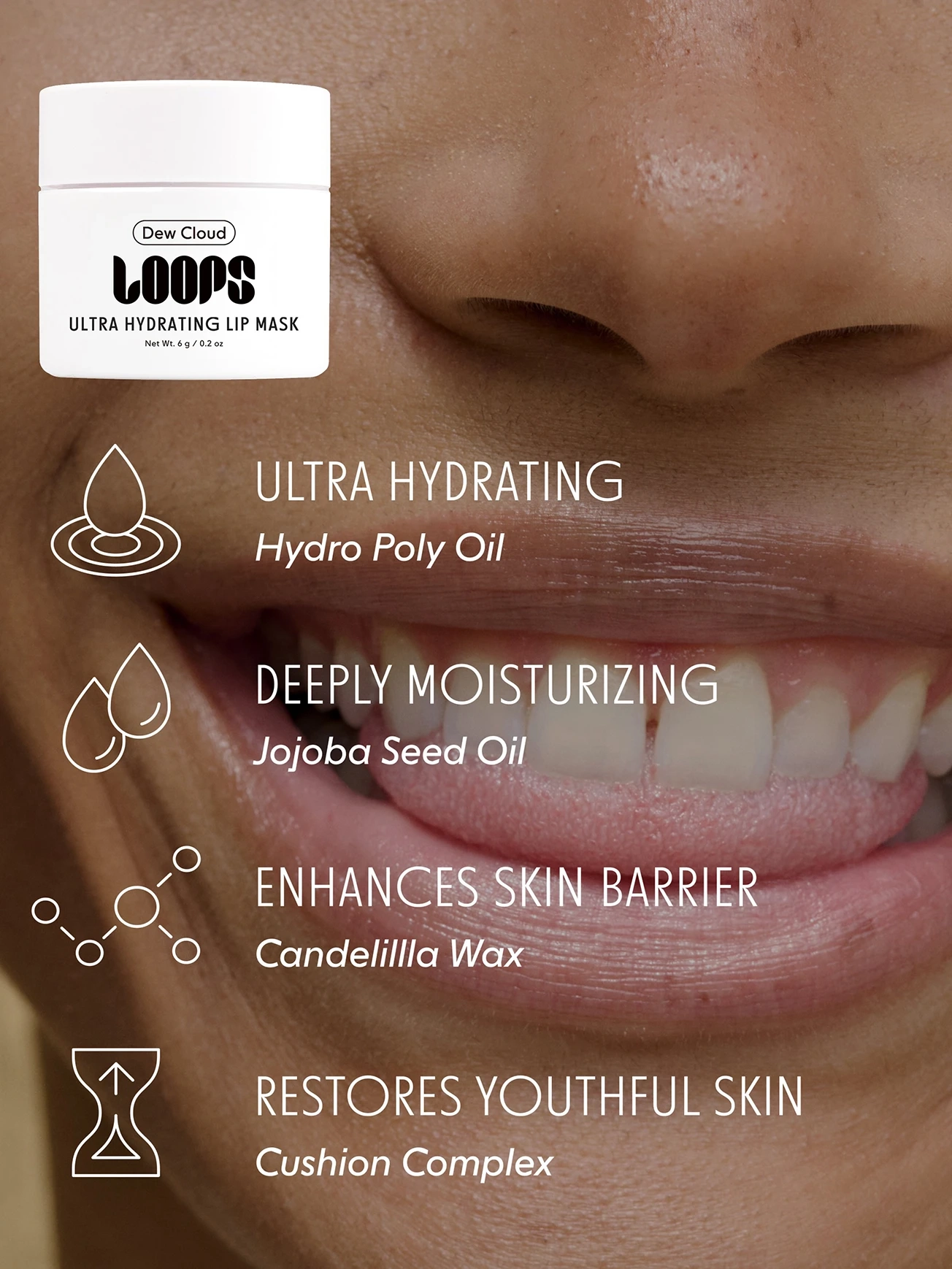 Alternative Image LOOPS Dew Cloud Mini Lip Mask