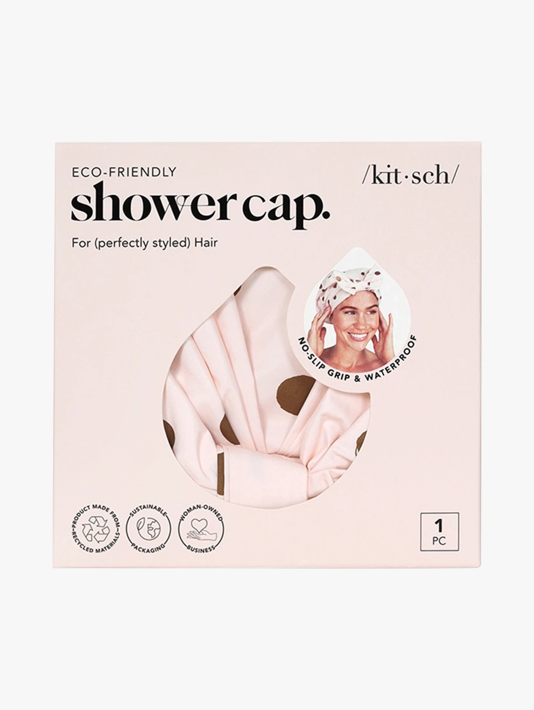 Alternative Image Kitsch Recycled Polyester Luxe Shower Cap