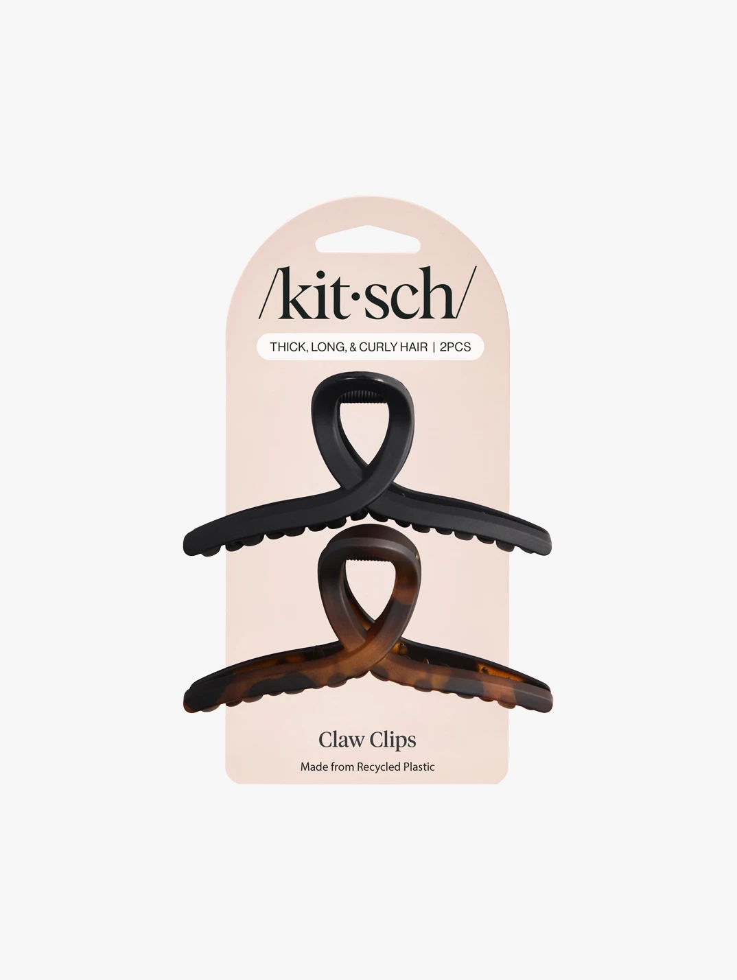 Kitsch - Recycled Plastic Loop Claw Clips 2Pc Set | MECCA