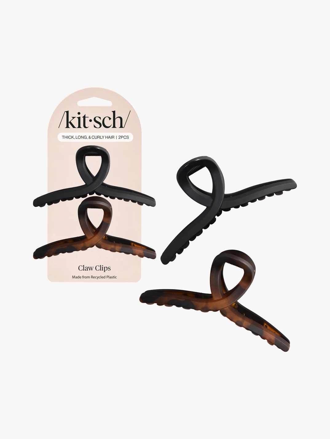 Hero Kitsch Recycled Plastic Loop Claw Clips