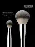 Alternative Image MECCACOSMETICA Double Ended Powder Brush