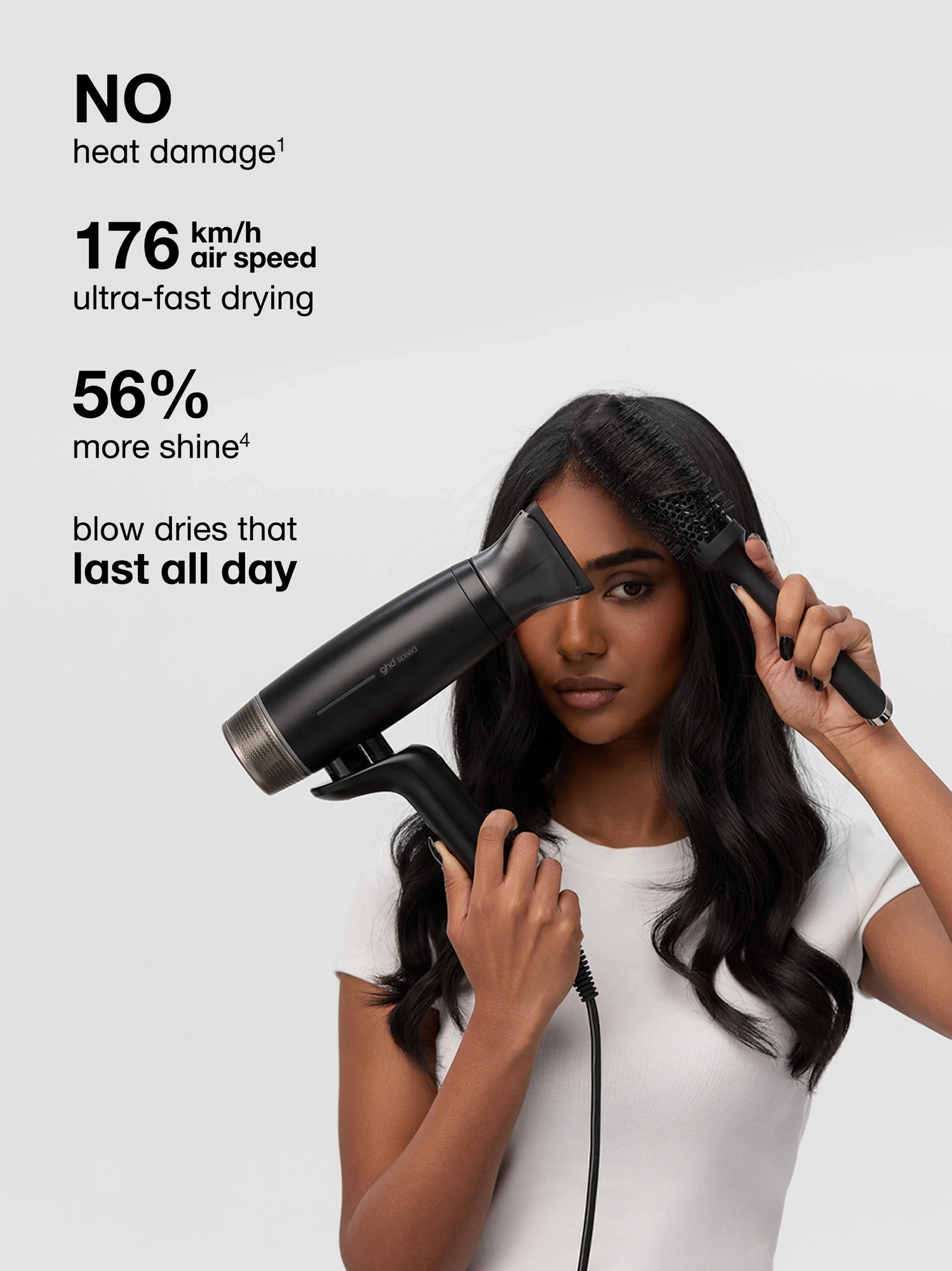 Alternative Image Ghd Speed Professional Hair Dryer Matte Black