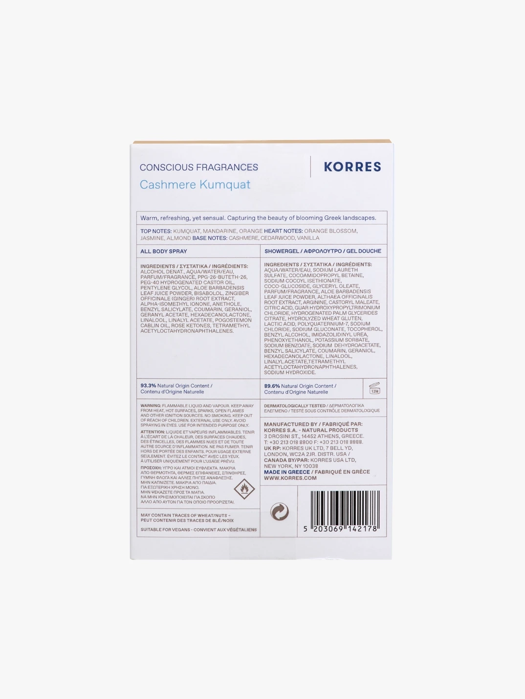 Alternative Image KORRES Cashmere Kumquat Set