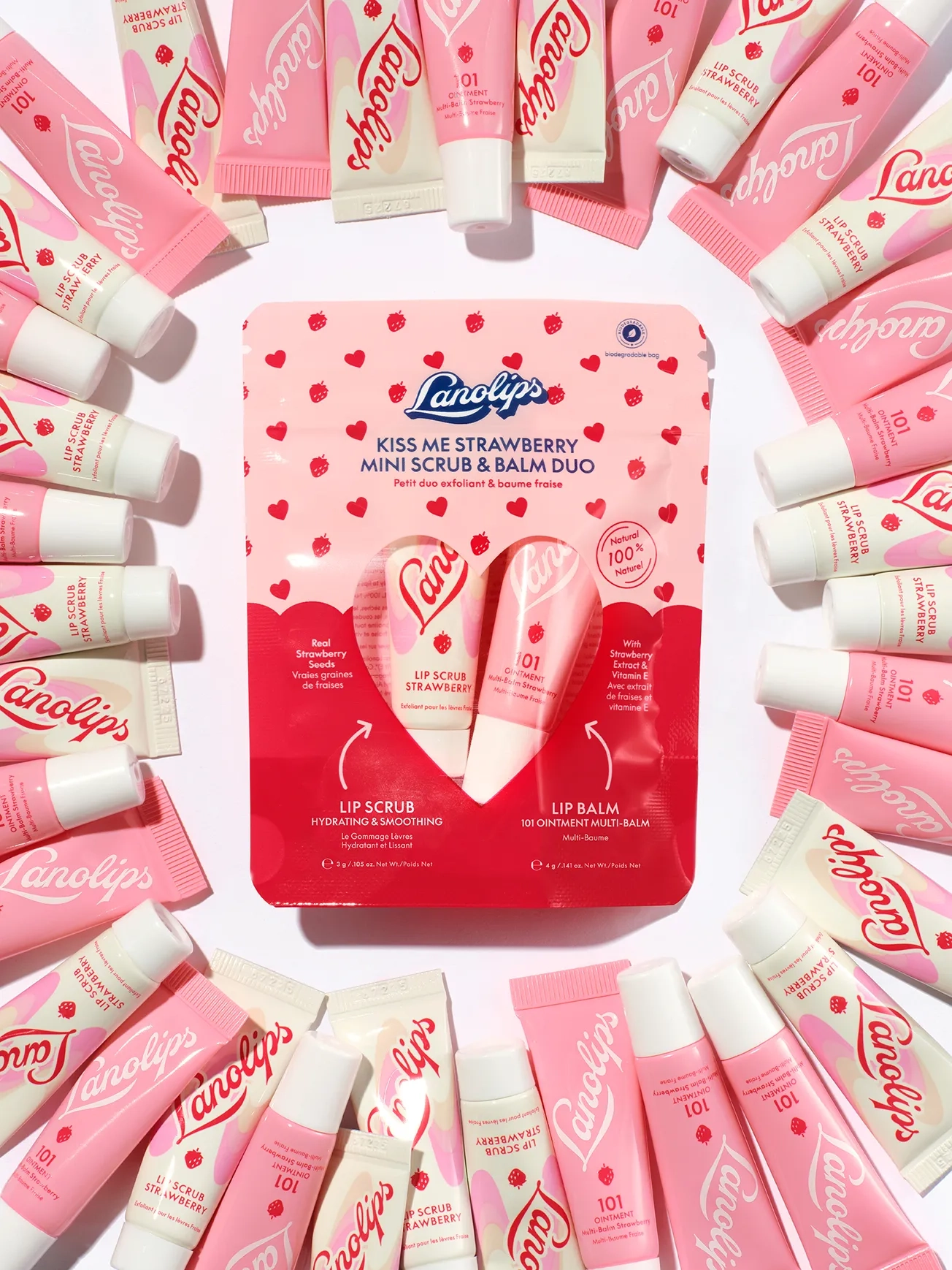 Alternative Image LANOLIPS Kiss Me Strawberry Duo