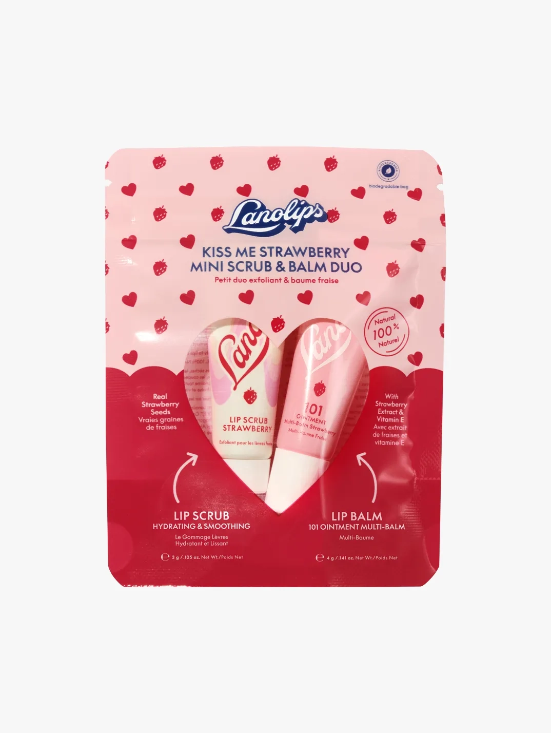 Hero LANOLIPS Kiss Me Strawberry Duo
