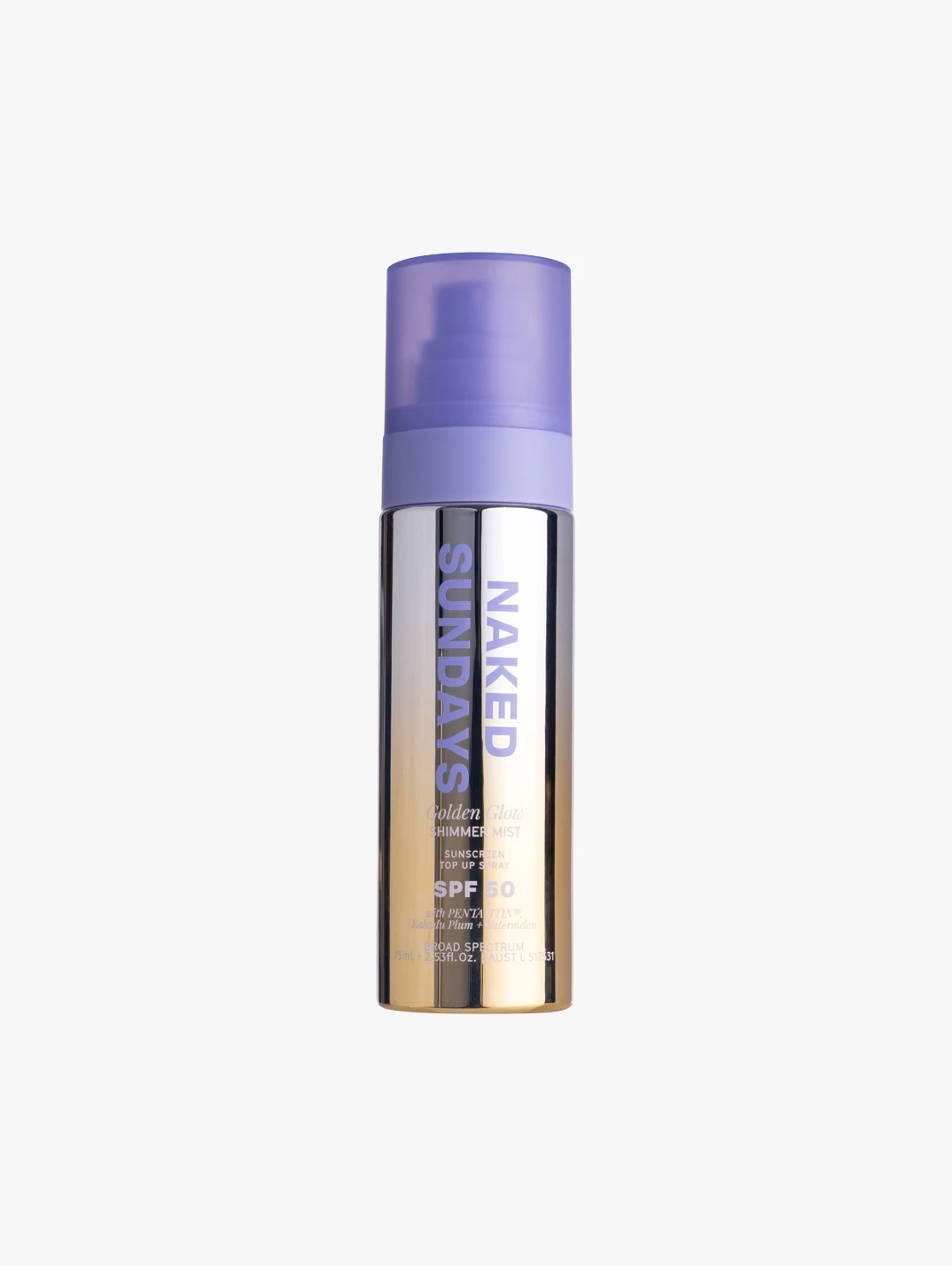 Hero NAKEDSUNDAYS Golden Glow Shimmer Mist