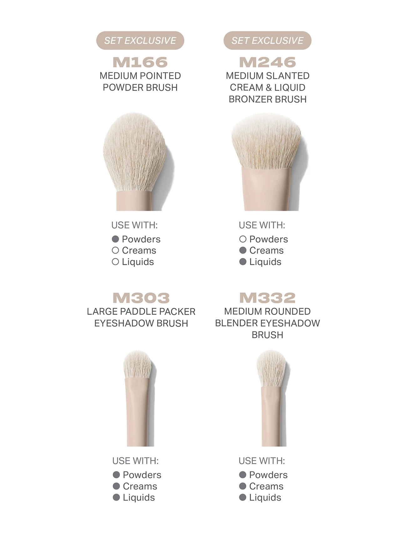 Alternative Image Morphe Oat Latte5 Piece Face& Eye Brush Set