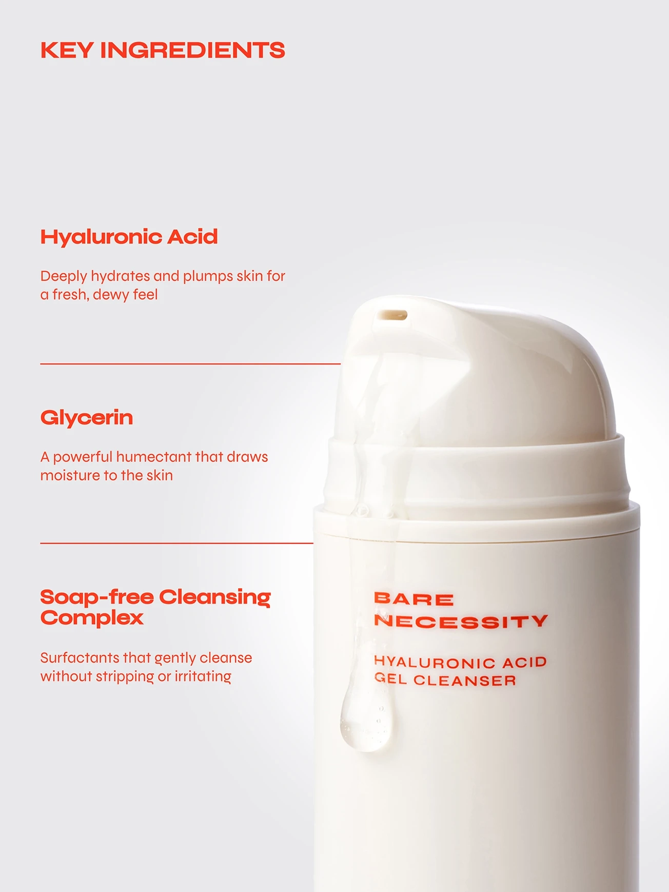 Alternative Image FACILE Bare Necessity Hyaluronic Acid Gel Cleanser