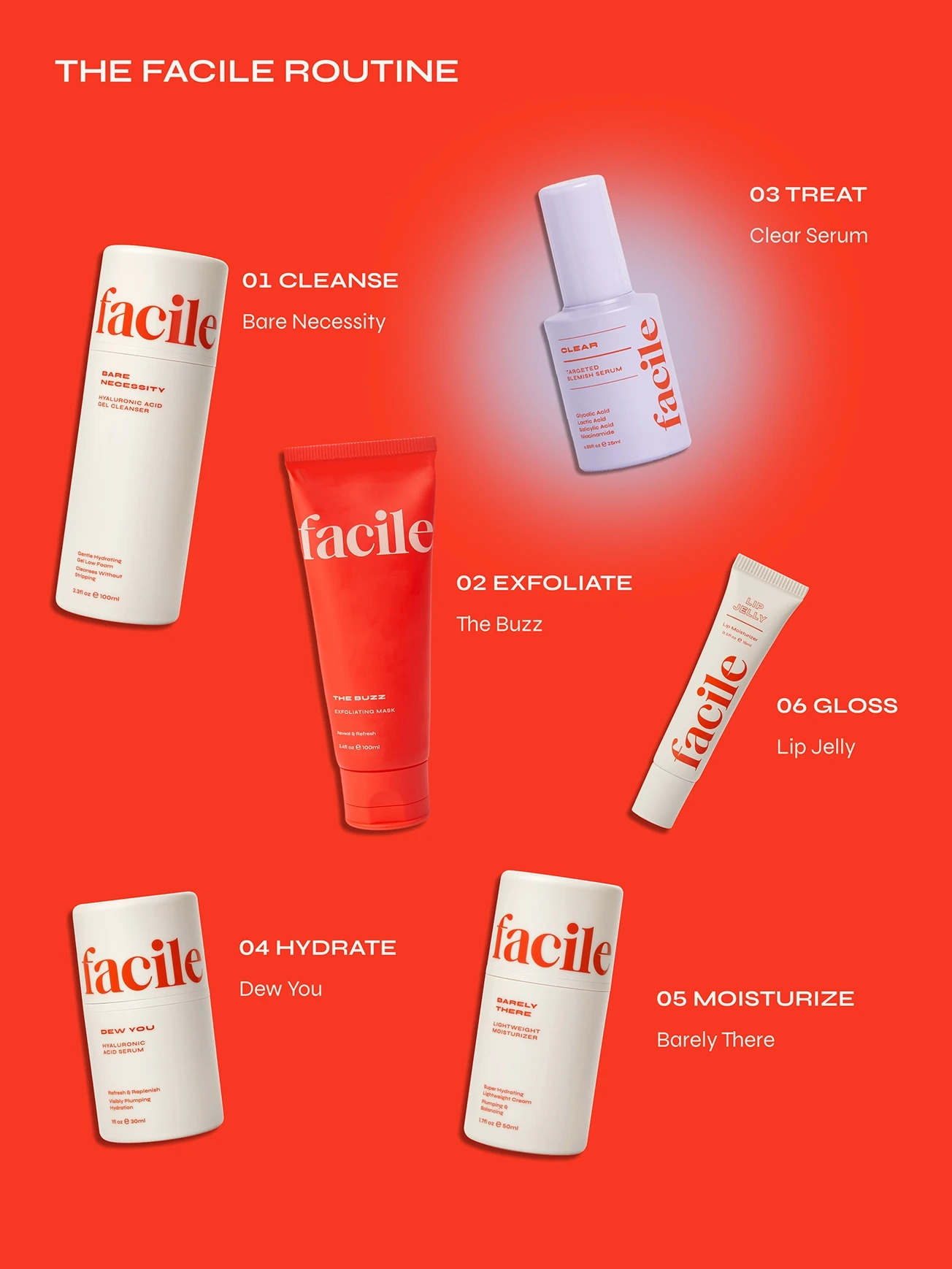 Alternative Image FACILE Clear Serum Exfoliating Serum For Blemishes With10 Aha Bha Blend
