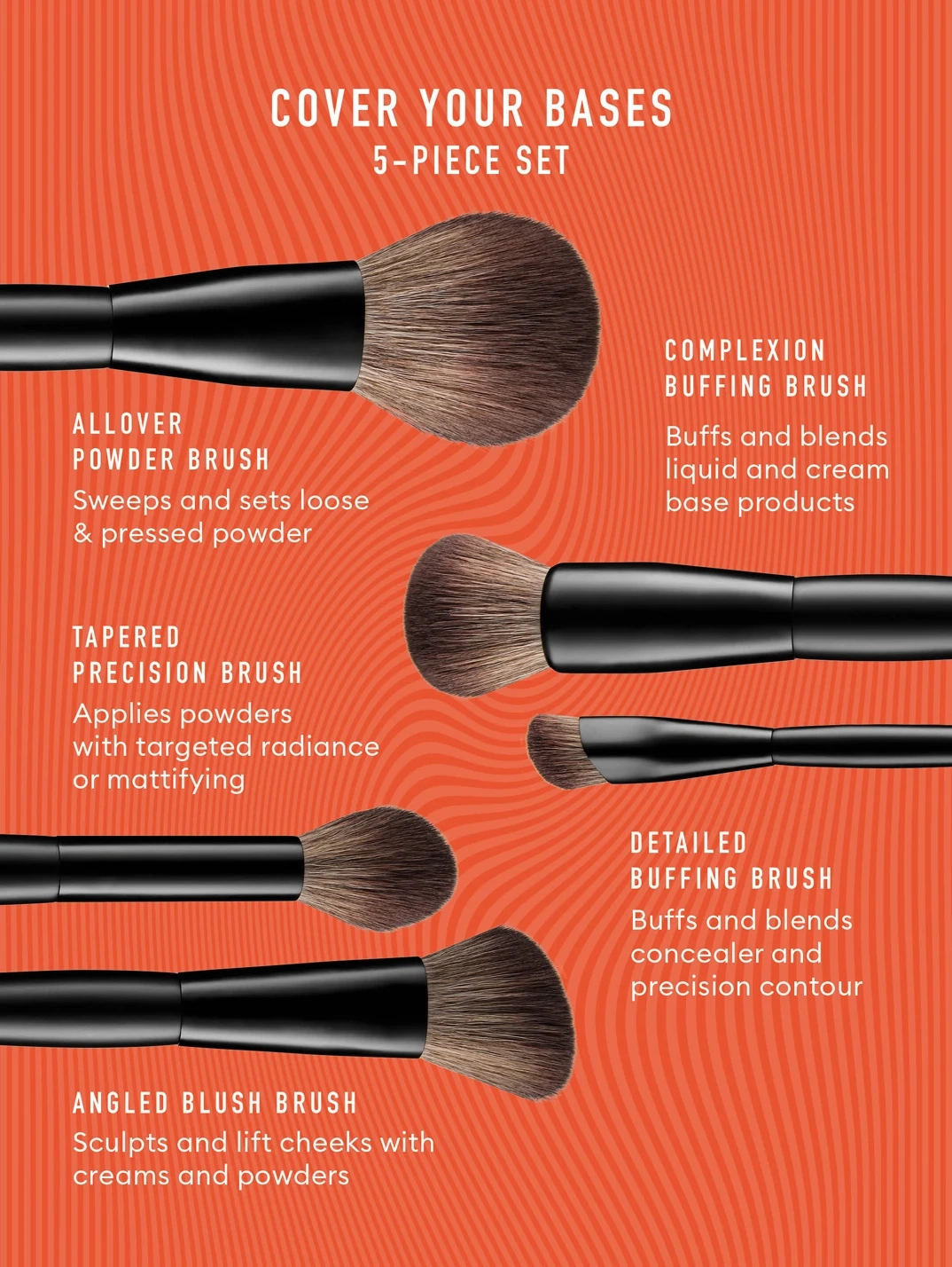 Alternative Image MECCAMAX Cover Your Bases Brush Set