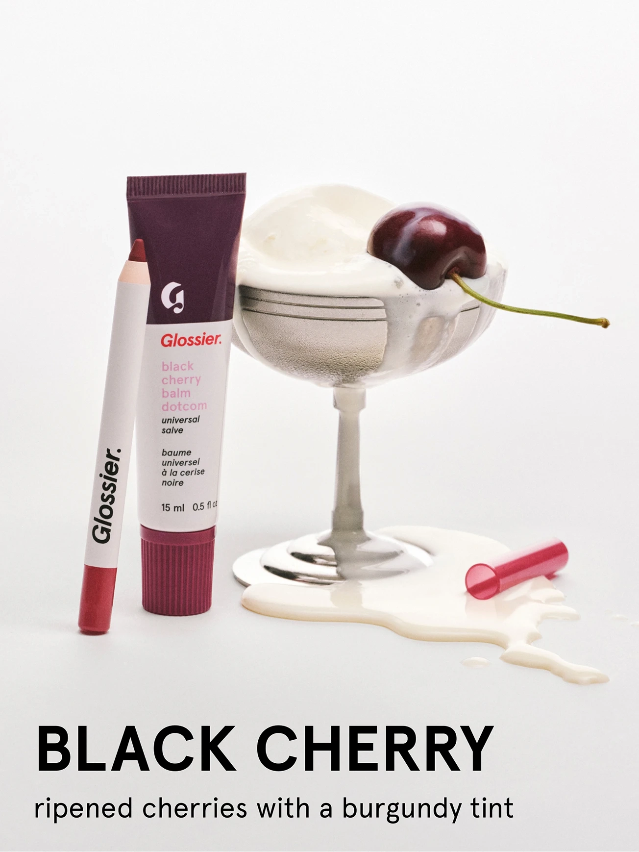 Alternative Image Glossier Black Cherry Mini Lip Duo