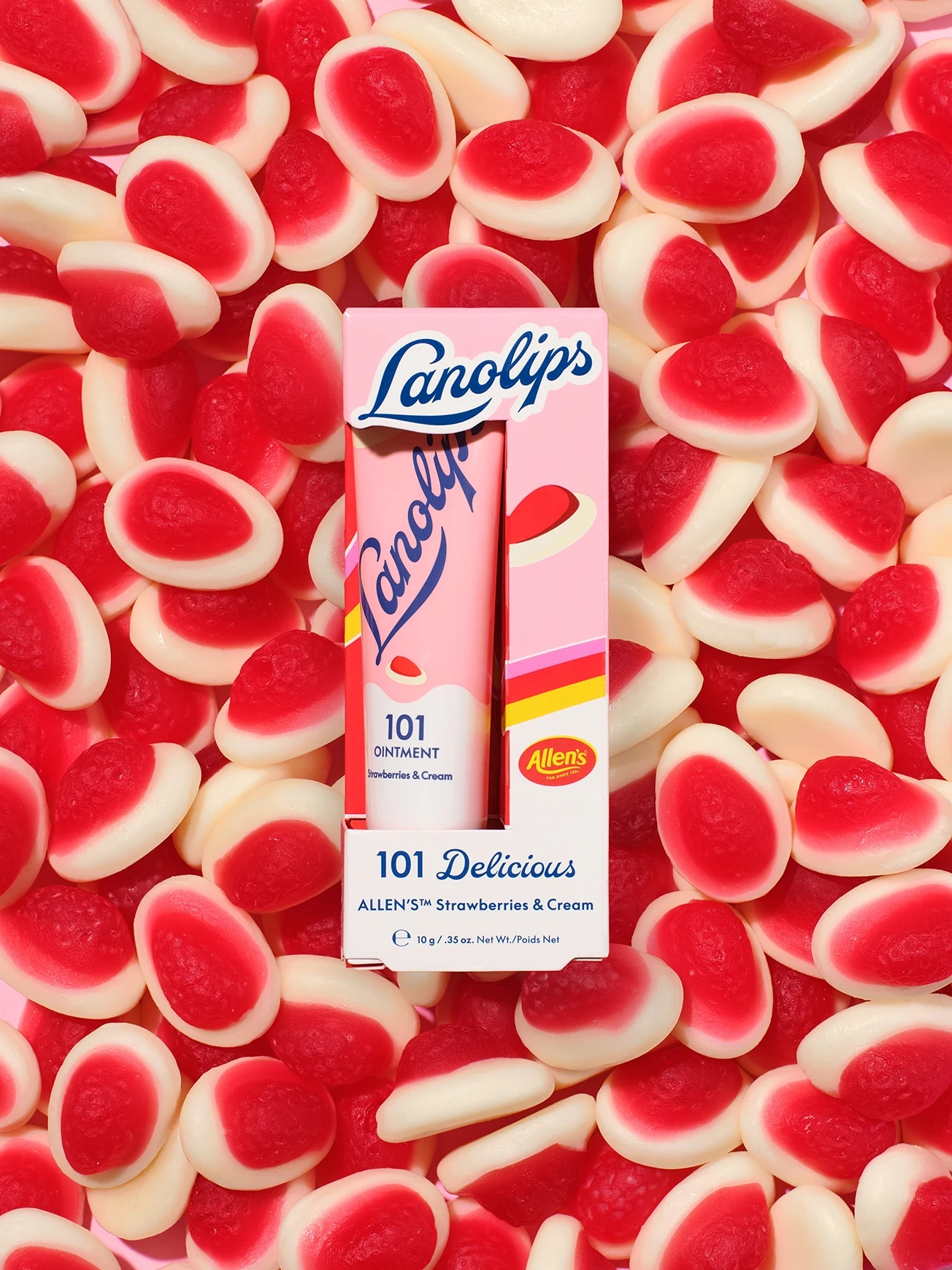 Alternative Image LANOLIPS 101 Ointment Allens Strawberries And Cream