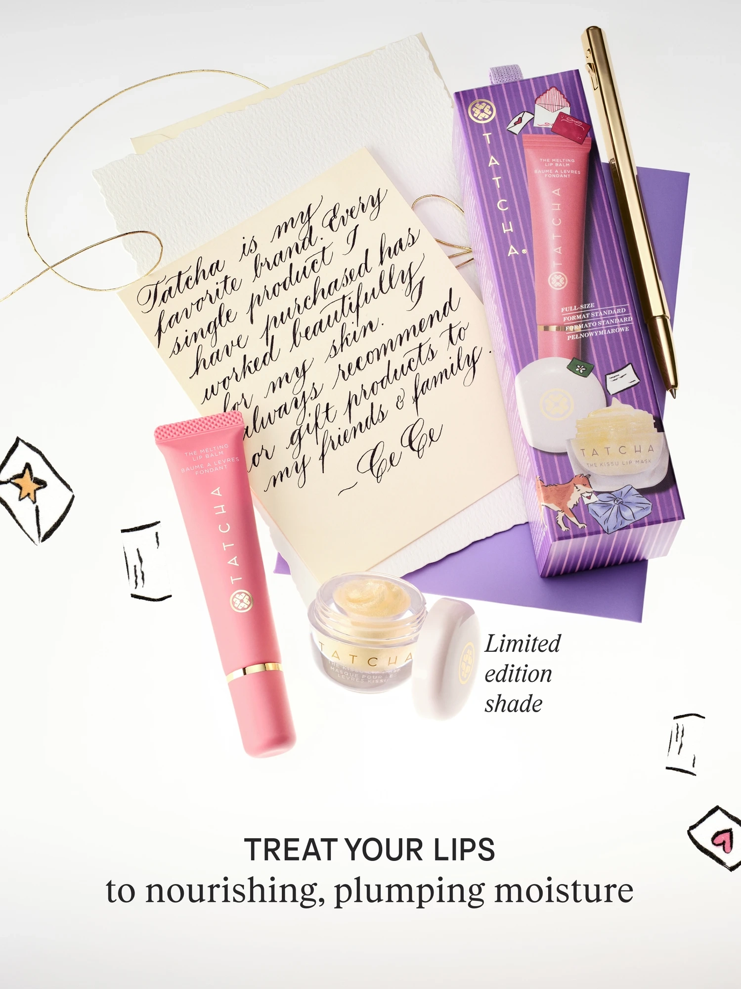 Alternative Image TATCHA Glossy Golden Lips Set