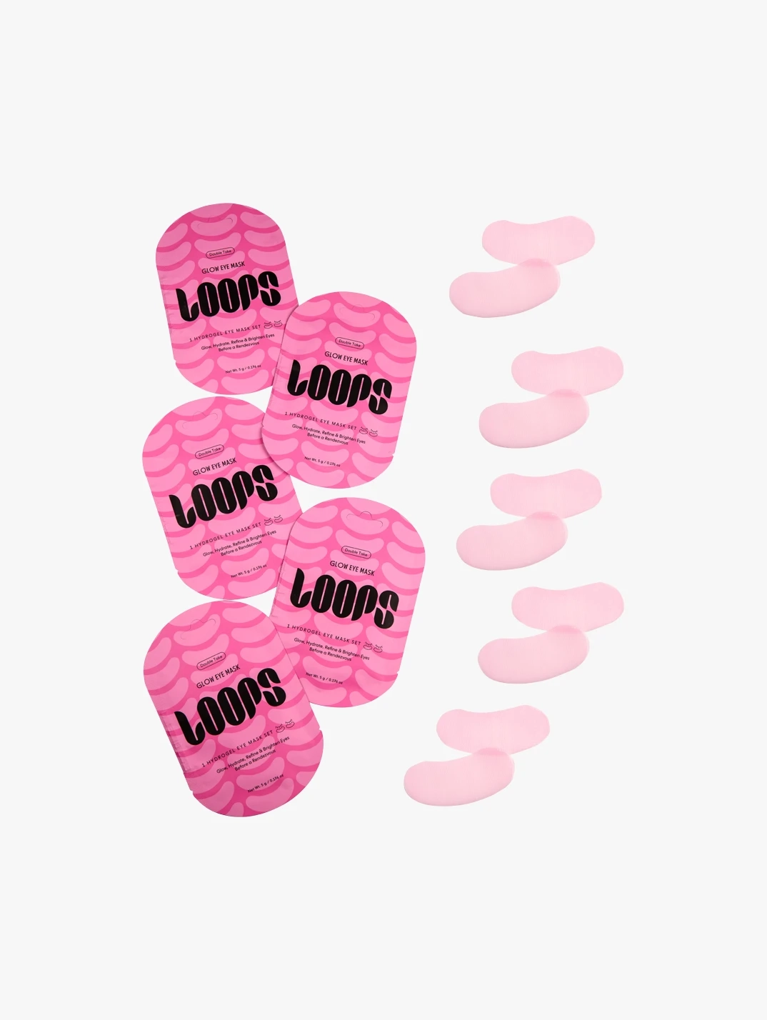Alternative Image LOOPS Double Take Glow Hydrogel Eye Mask X5