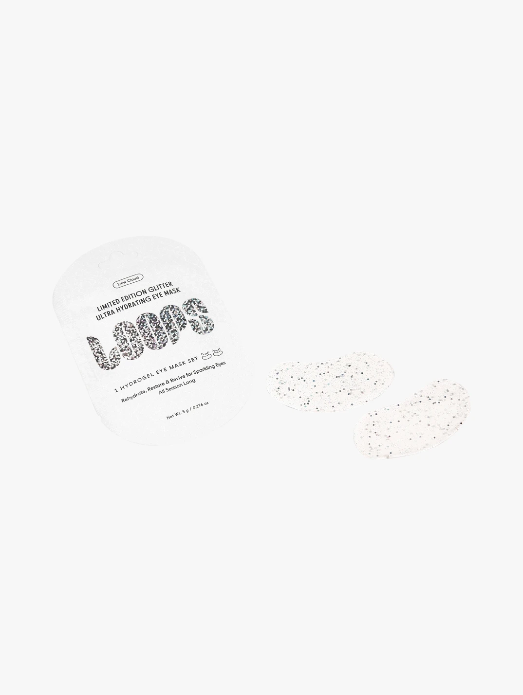 Alternative Image LOOPS Dew Cloud Ultra Hydrating Glitter Hydrogel Eye Mask