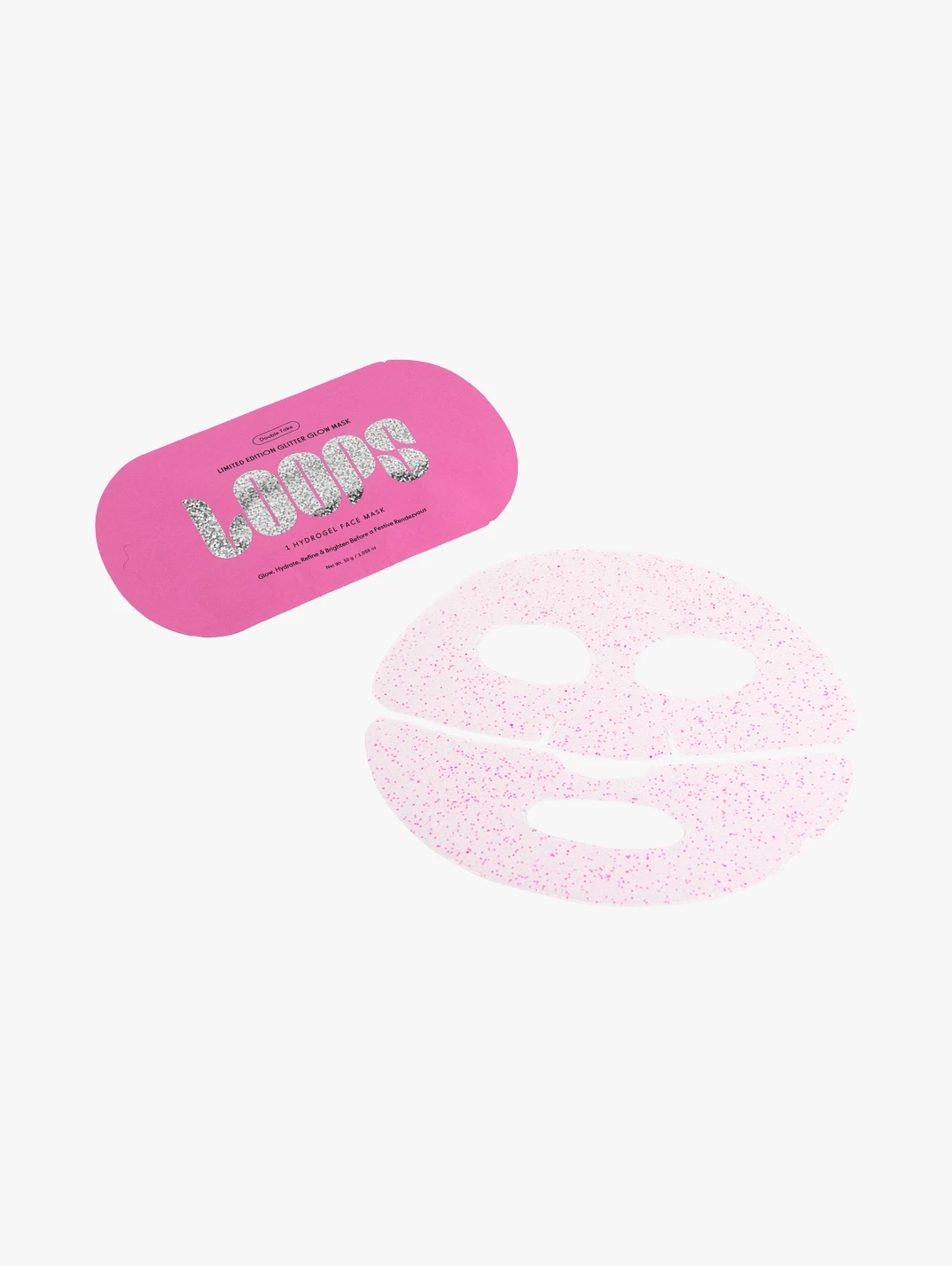 Alternative Image LOOPS Double Take Glow Glitter Hydrogel Face Mask30g