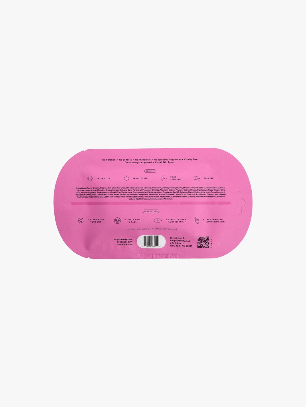 Alternative Image LOOPS Double Take Glow Glitter Hydrogel Face Mask30g