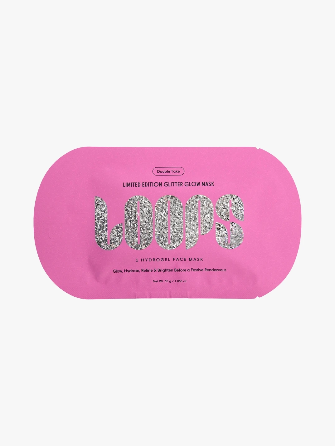 Hero LOOPS Double Take Glow Glitter Hydrogel Face Mask30g