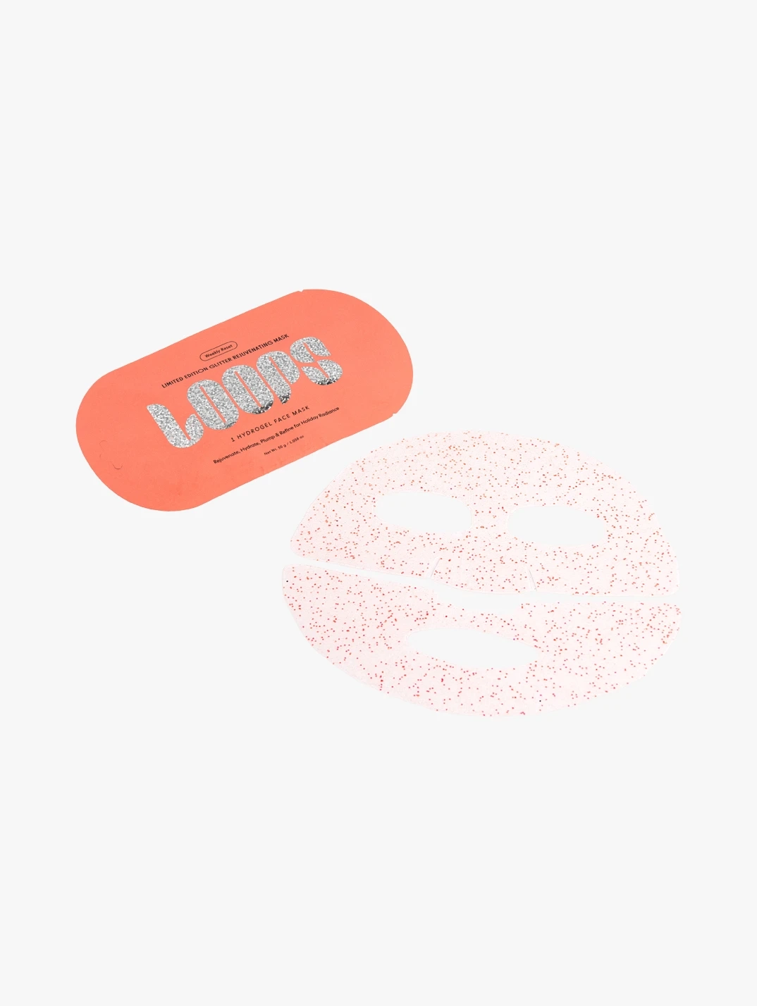 Alternative Image LOOPS Weekly Reset Rejuvenating Glitter Hydrogel Face Mask