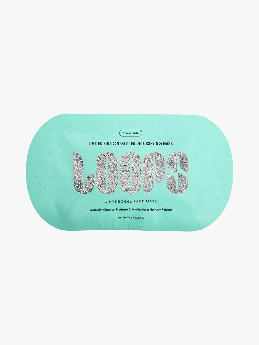 Hero LOOPS Clean Slate Detoxifying Glitter Hydrogel Face Mask