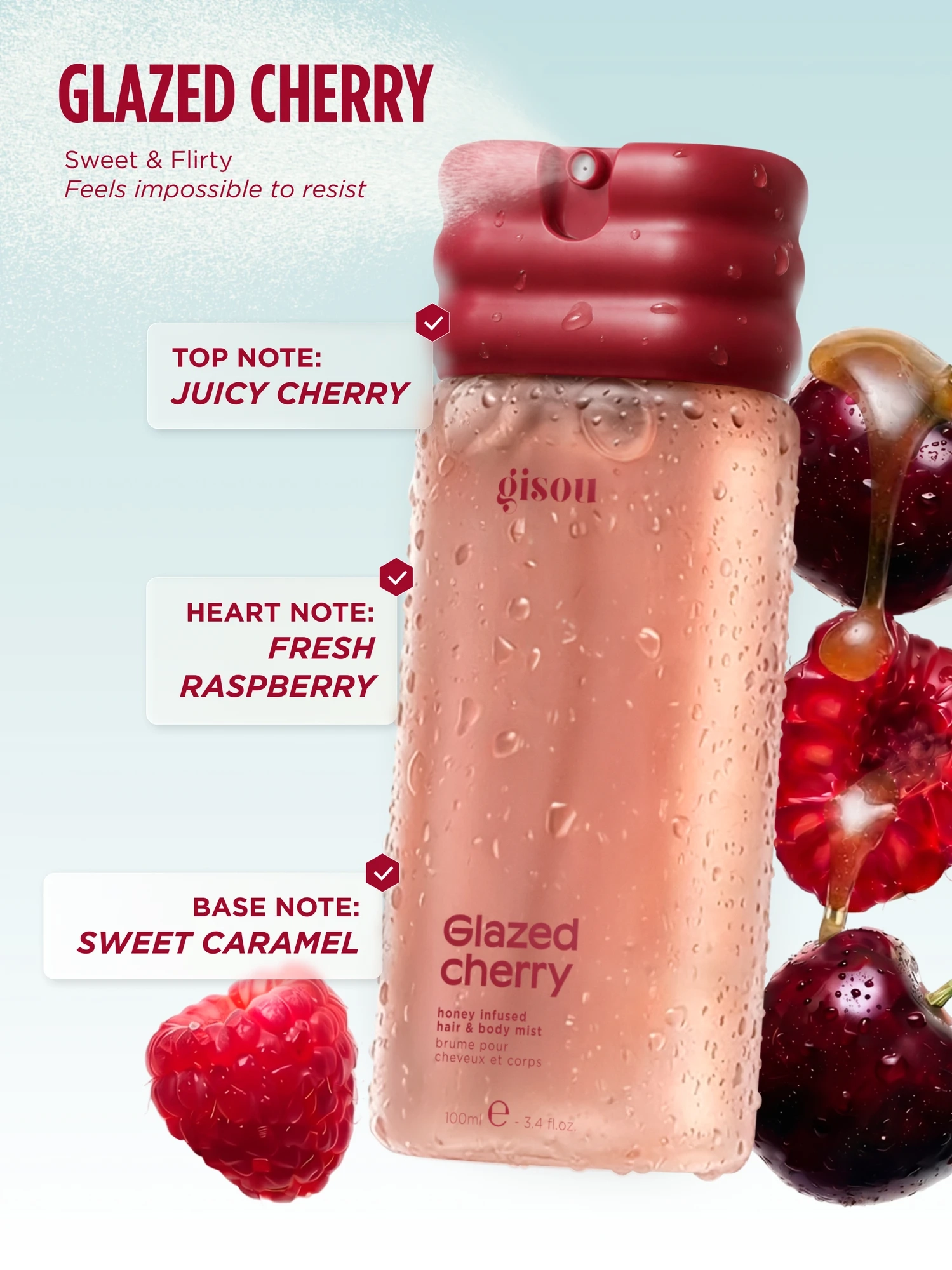 Alternative Image Gisou Hair Body Mist Glazed Cherry