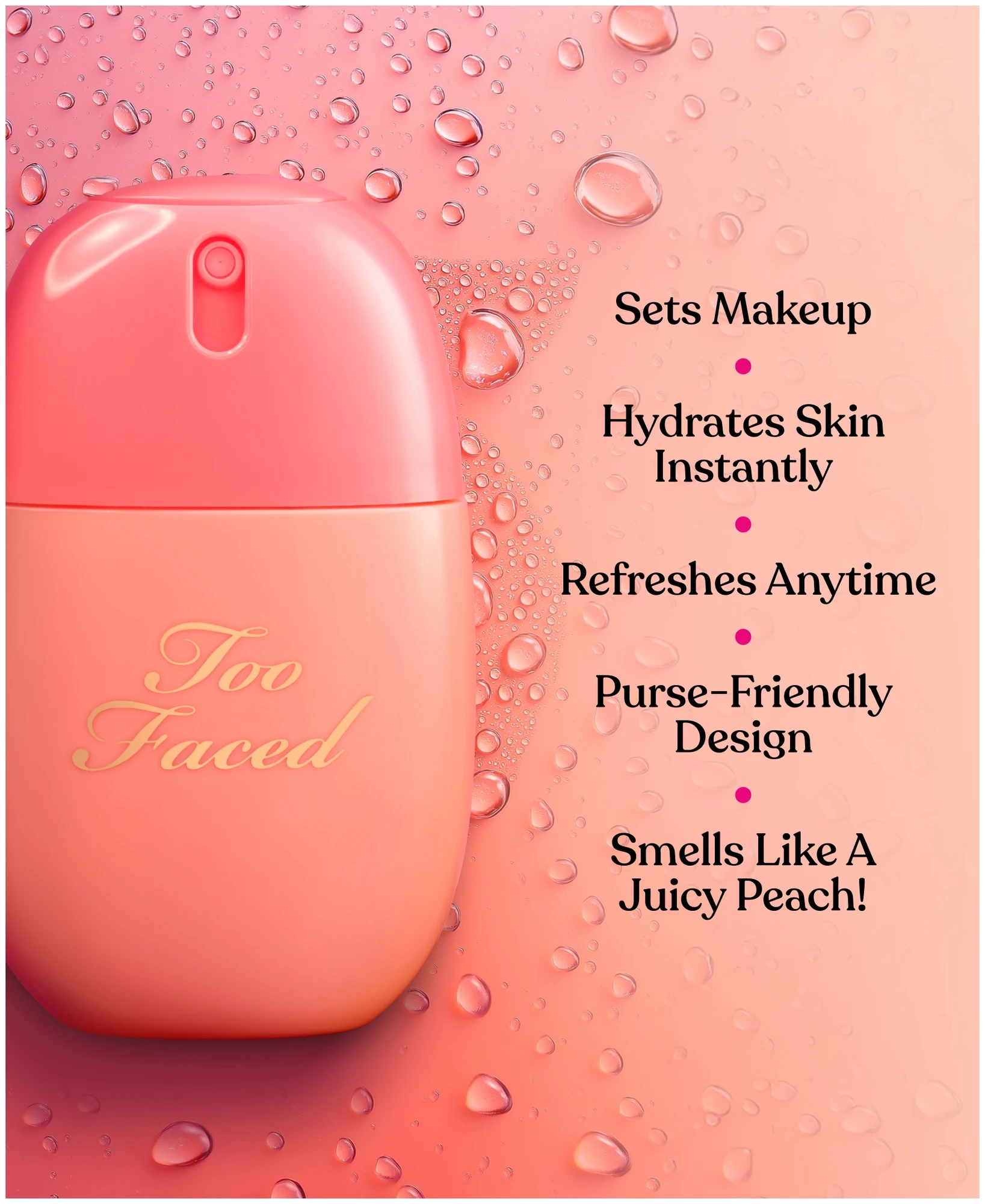 Alternative Image Too Faced Peach Mist Hydrating Setting Spray (2)