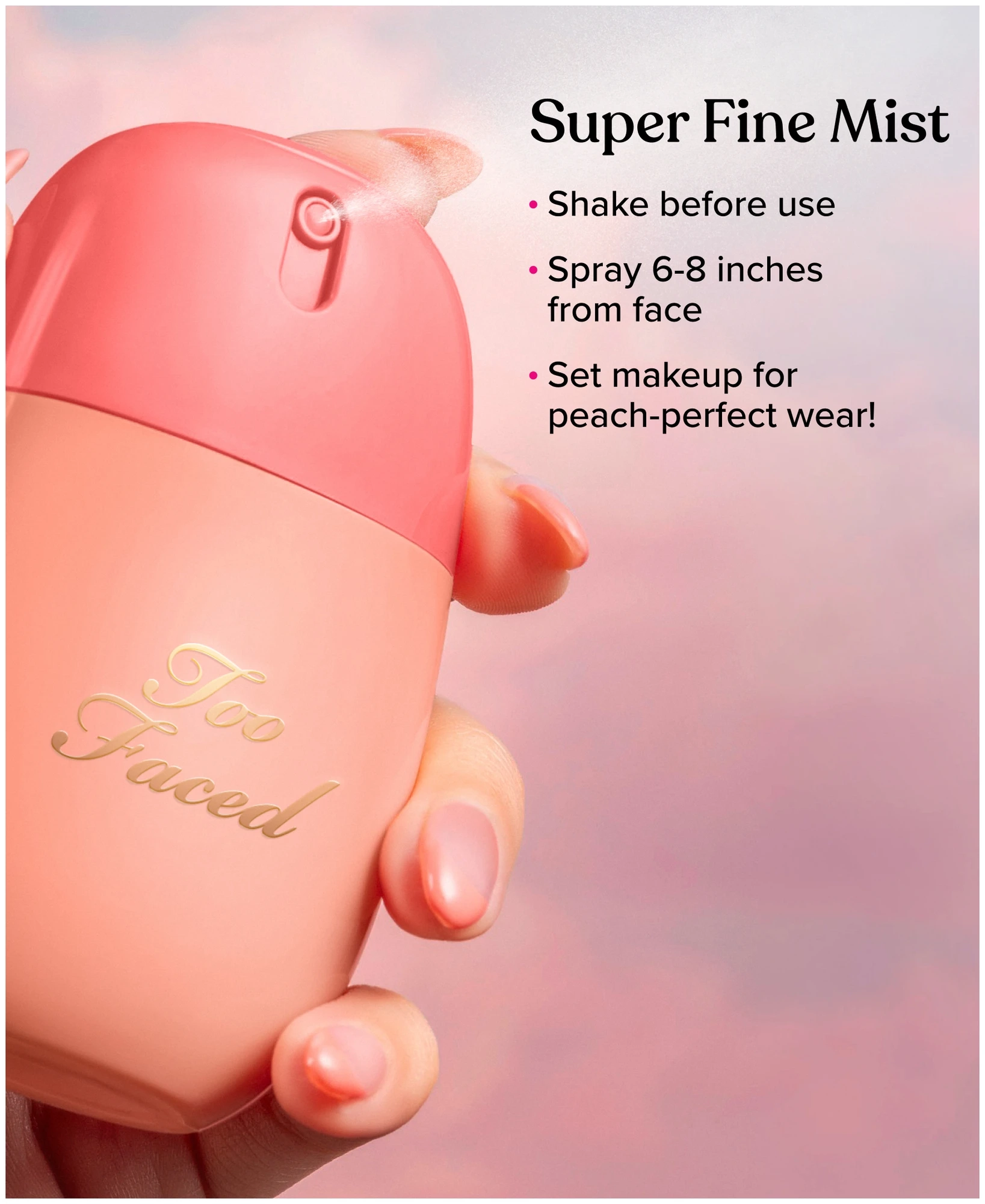 Alternative Image Too Faced Peach Mist Hydrating Setting Spray
