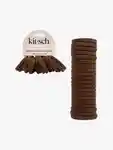 Alternative Image KITSCH Seamless Hair Elastics Chocolate