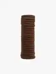 Alternative Image KITSCH Seamless Hair Elastics Chocolate