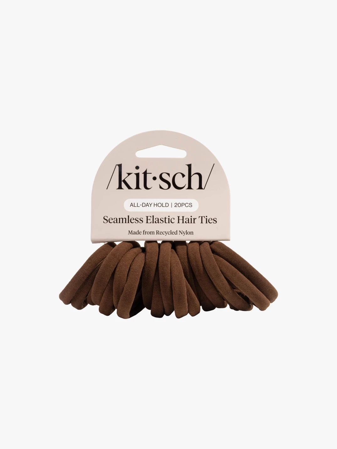 Hero KITSCH Seamless Hair Elastics Chocolate
