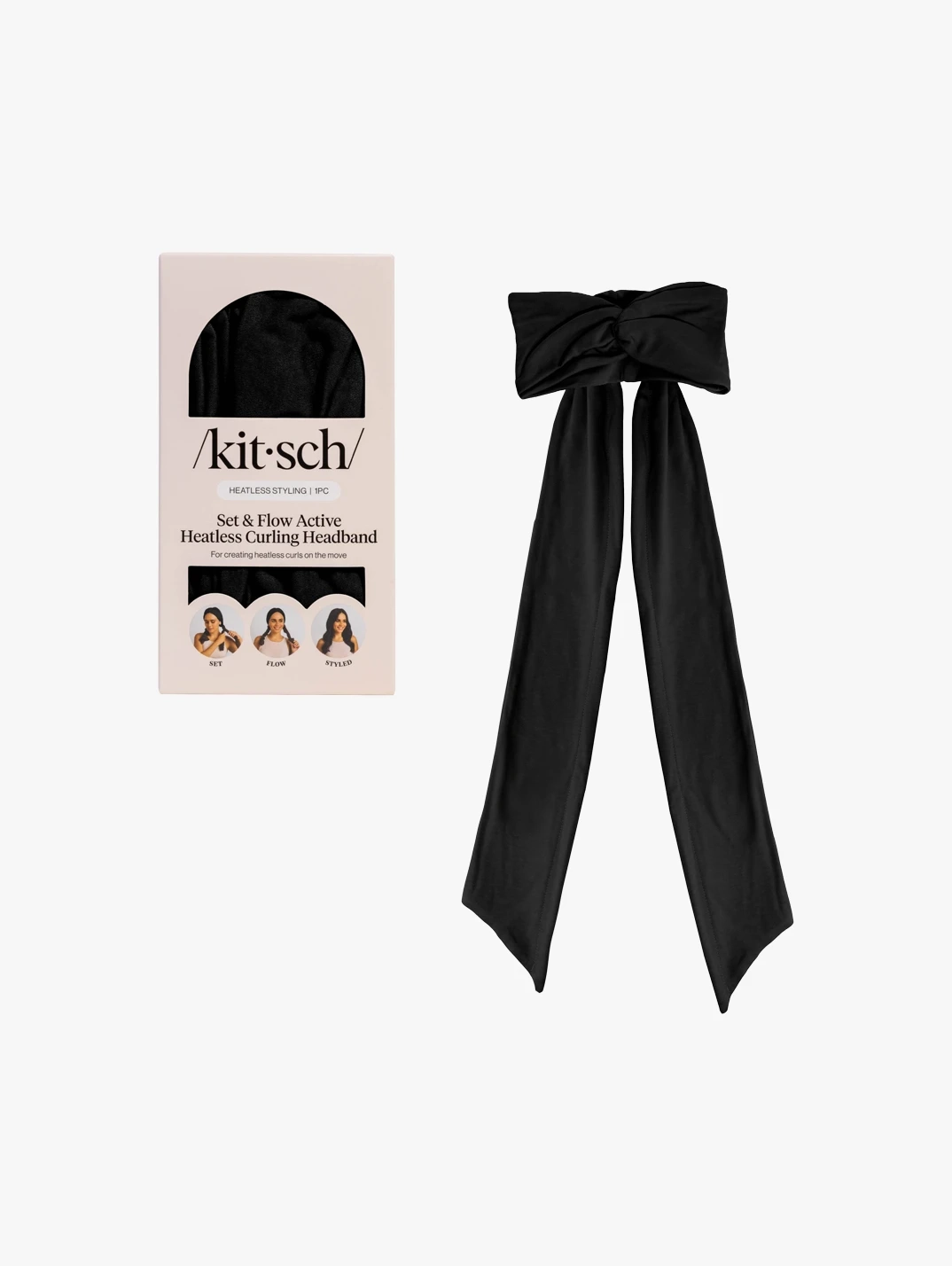 Hero KITSCH Set Flow Active Curling Headband Black