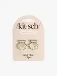Alternative Image KITSCH Metal Clam Shell Hair Clip Set