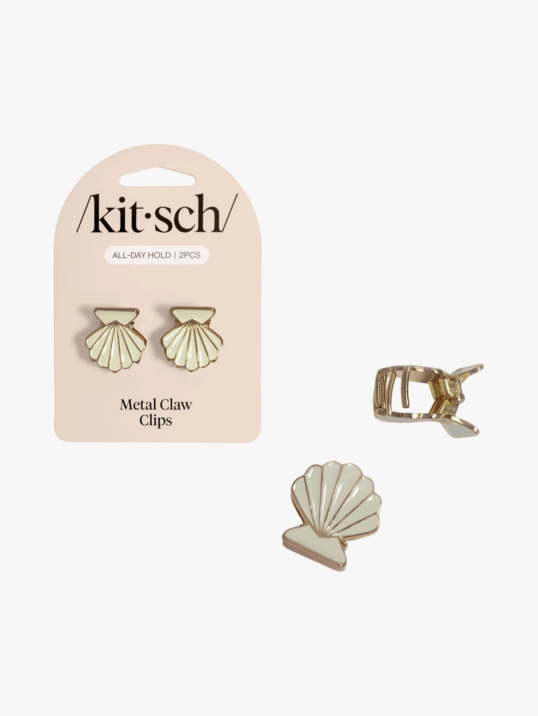 Hero KITSCH Metal Clam Shell Hair Clip Set