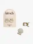 Hero KITSCH Metal Clam Shell Hair Clip Set