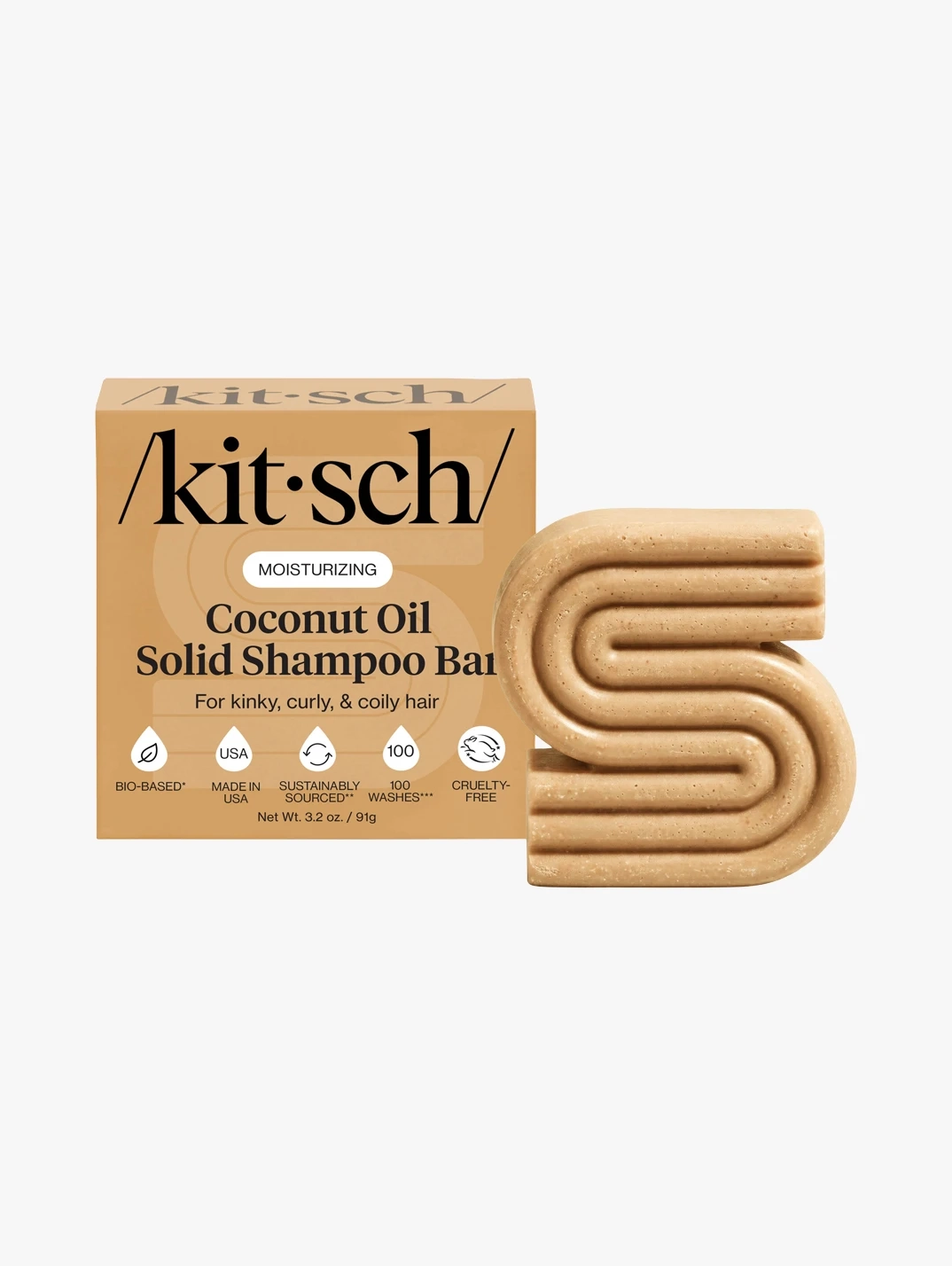 Hero KITSCH Coconut Oil Deep Moisturizing Shampoo Bar